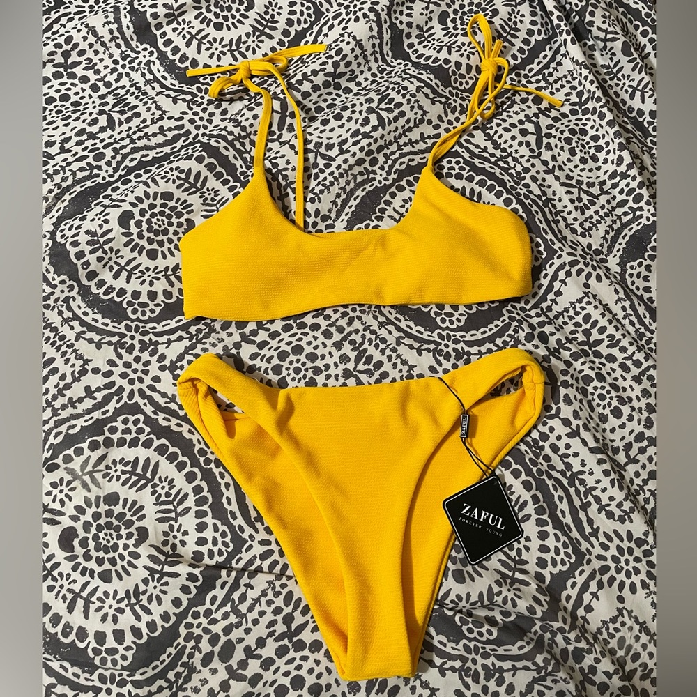 Zaful Yellow Bikini